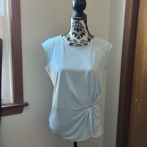 Calvin Klein Modern Essentials sleeveless blouse Baby Blue size Small NWT